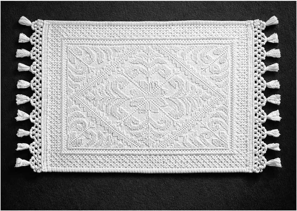 Anti-Slip Jacquard  Bath Rug
