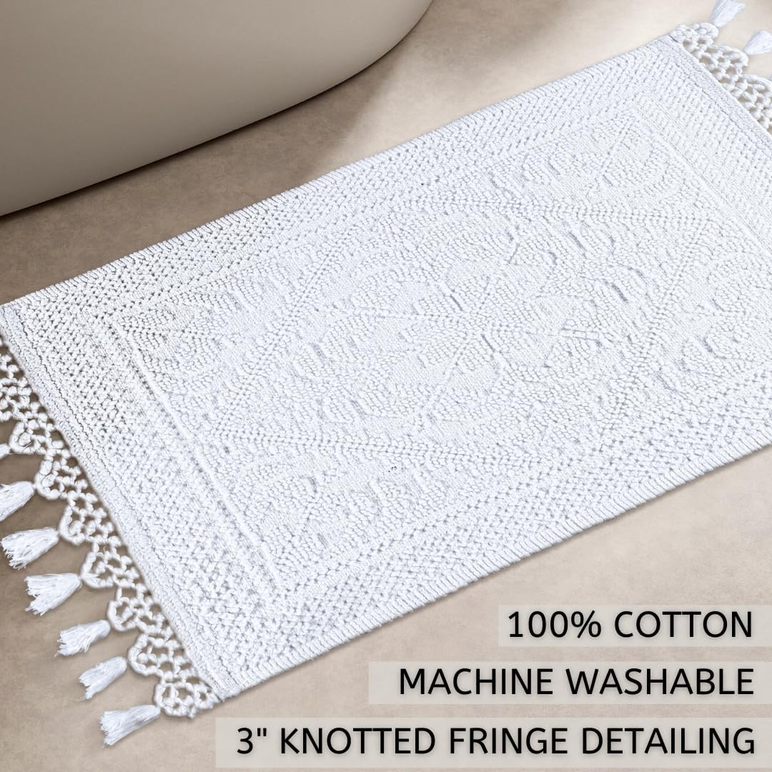 Jacquard Hotel Bath Mat
